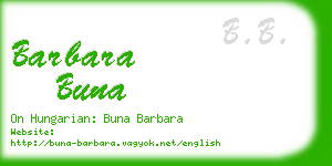 barbara buna business card